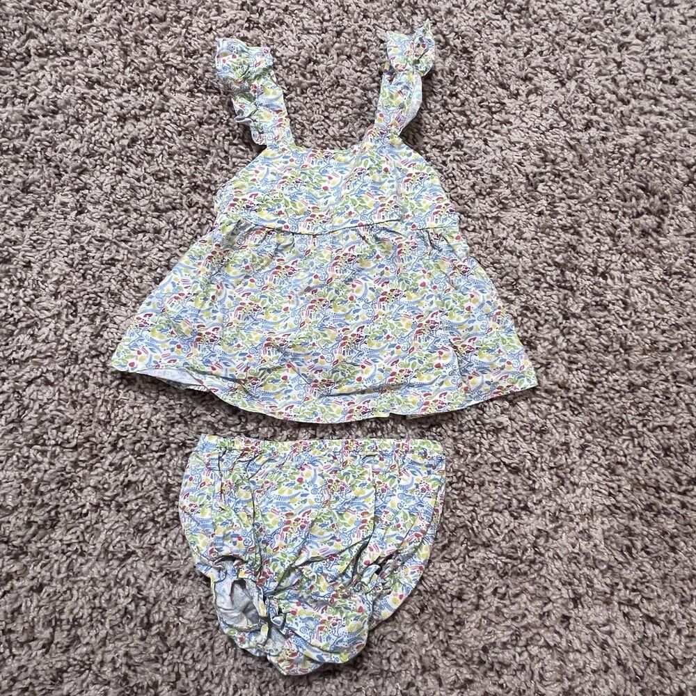 Bella Bliss Floral Bloomer Set Girls Size 12 Months